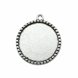 엠보싱 트리 메달리온 참 장식 앤틱 브론즈 아연 합금 베젤 트레이 (기념 사진 장신구용) - Product Image 4