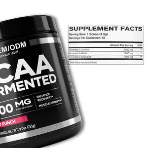 מזון אנרגיה משקה bca 2:1:1 שרשרת אמינית מסועפת אבקת אמינו תוסף צמיחה שריר מזון כיתה iso 9001 מוסמך - Product Image 3