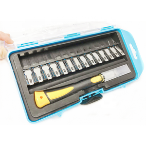 Hot Sell 14 Blades Aluminum Exacto Cutter Custom DIY Art &amp; Craft <strong>Hobby</strong> Carving Knife Set Cheap 9304 <strong>Cutting</strong> <strong>Tool</strong> - Product Image 4