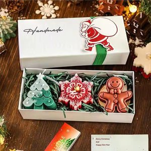 Juego de Regalo Navideño de Lujo al por Mayor con Logotipo Personalizado, Velas Aromáticas Hechas a Mano para Decoración del Hogar en Días Festivos - Product Image 6