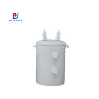 Transformateur de distribution monophasé fabriqué au Jiangsu, 25 kVA, 34,5 kV vers 220 V, enroulement en aluminium et cuivre pour usage électronique