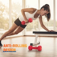 Ensemble d'haltères hexagonales en caoutchouc, noyau en fonte, antidérapant, pour la musculation à domicile, la remise en forme et l'entraînement de force