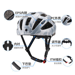 Casco de Ciclismo de Carretera, PC EPS, Ajustable, Transpirable, Resistente a Impactos, Protección para la Cabeza, Unisex, para Adultos - Product Image 1