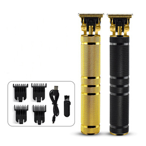 Recortadora de pelo inalámbrica, recortadora de pelo profesional de oro Vintage, barata, impermeable, precio de fábrica - Product Image 1