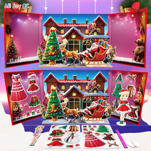 Ensemble de jouets en papier magnétique 3D silencieux All Joy CC Halloween pour enfants avec des fonctions qui brillent dans le noir - Product Image 2