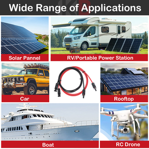 Chất lượng cao năng lượng mặt trời năng lượng điện năng lượng kết nối MC để XT60 năng lượng mặt trời phí cáp cho Trạm điện cầm tay photovoltatic hệ thống với ul - Product Image 3