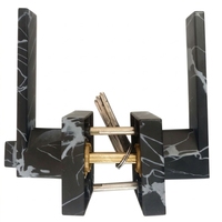 Serrure de porte robuste à triple verrouillage en alliage d'aluminium avec poignée à levier pour porte en bois