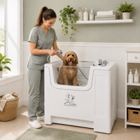 Baignoire d'hydromassage pour chien Dpbathe avec jets de massage sous-marins pour un soulagement complet du corps