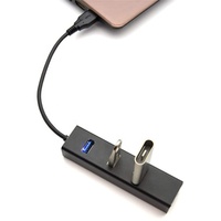 Hub USB 3.0 en aluminium Xput à 3 ports avec adaptateur réseau Ethernet Gigabit RJ45, hub multiport USB pour ordinateur portable, ordinateur de bureau