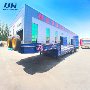 Nouveau Semi-remorque a Lit <span class=keywords><strong>Bas</strong></span> Du Fabricant Chinois 3 Essieux 50 Toneladas De Capacidad Semi-camion En Acier - Product Image 3