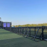 Barrière anti-collision robuste en acier galvanisé, barrière anti-explosion, barrière mobile pour le contrôle des foules, pour stade, concert, défilé