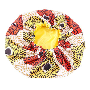 <span class=keywords><strong>En</strong></span> gros de Créateur <span class=keywords><strong>En</strong></span> Soie Cheveux Et Bandeaux Afrocentrism Toutes Les Couleurs Ankara Satin Large Jumbo Double Face Bonnets - Product Image 4