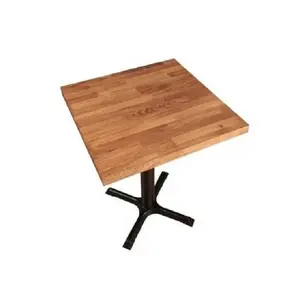Table de base en fer avec dessus en bois au design personnalisé Fabriqué à la main et conçu en usine en Inde