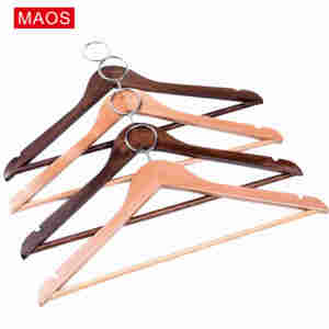 Suspension en <span class=keywords><strong>bois</strong></span> anti-vol pour hôtel, cintres de sécurité WDAT001, meilleure vente - Product Image 2