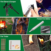 Kit de survie d'urgence 35-en-1, équipement et équipements, équipement pour la pêche, la chasse, la randonnée, le Camping