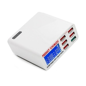 แท่นชาร์จเร็วแบบตั้งโต๊ะ USB 3.0 6 พอร์ต พร้อมหน้าจอดิจิตอลอเนกประสงค์ - Product Image 1