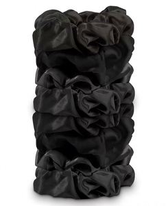 Chouchous 100% Soie de Mûrier Pure, Plus de 3 cm, Élastique à Cheveux en Soie Naturelle Brillante pour Femme - Product Image 4