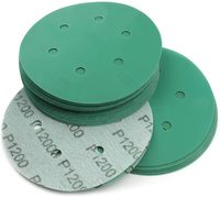 PEXMIENTAS 100 mm vert céramique crochet et boucle papier abrasif disque de ponçage abrasif Film Polyester disque de ponçage pour ponçage de voiture