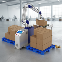 Paletizador de Elevación JINWEI DS-CR35-U de 35 kg y 2246 mm, Acero Inoxidable y Aluminio, CE, 8 Piezas/min, ISO 10218, para Planta de Apilamiento Pesado Confiable