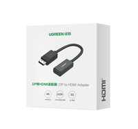 Adaptador UGREEN DisplayPort a HD-MI 4K 60Hz Macho a Hembra, Conversor DP a HD-MI, Cable de Pantalla de Video