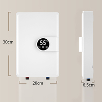 5500W InstantTankless Portable Chauffe-Eau Électrique Rapide Chauffage Thermostat LED pour Ménage Garage Voiture Avec Douche
