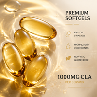 OEM Acide Linoléique Conjugué (CLA) Naturel 1000mg Gélules Molles Complément Nutritionnel Quotidien pour l'Équilibre Métabolique 120 Gélules Molles