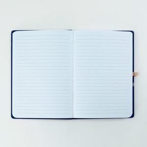 Cuaderno de Cuero PU con Logotipo Estampado, A5, Papel Rayado, Cosido con Hilo, Diario Escolar con Banda Elástica - Product Image 2