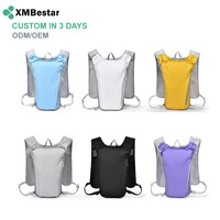 Gilet d'hydratation léger et tendance en nylon 2L, imperméable, avec poche à eau, sac à dos de course réglable, réfléchissant, pour l'escalade et la randonnée