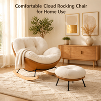 Fauteuil à bascule confortable, fait main, moderne et durable pour l'extérieur