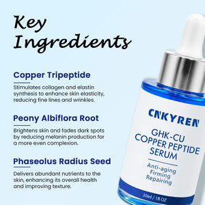 Siero al Peptide di Rame Blu GHK-Cu Anti-Rughe Rassodante Trattamento Viso Riduttore di Pori Schiarente Cura della Pelle - Product Image 2
