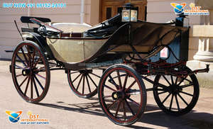 Carruaje de Ocho Plazas Estilo Francés, Color Personalizado, Tirado por Caballos, con Construcción de Metal y Madera para Recorridos Reales - Product Image 6