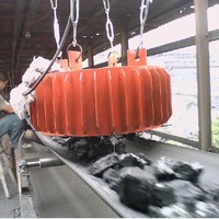 Hängende Scheiben-Elektromagnetische Eisenentferneranlage, explosionsgeschützt, luftgekühlt, 2,5 kW Motor, 220 V, präzise, geräuscharme Mineralienabscheidung