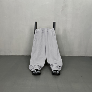 Pantalon de mode formel personnalisé, style vintage, motif flocon de neige, délavage Stone Wash, ourlet effiloché, patchwork vieilli, vente en gros - Product Image 4