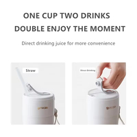 Exprimidor de frutas portátil, licuadora USB, mezclador de frutas, exprimidor recargable para exteriores, Mini mezclador de jugo portátil