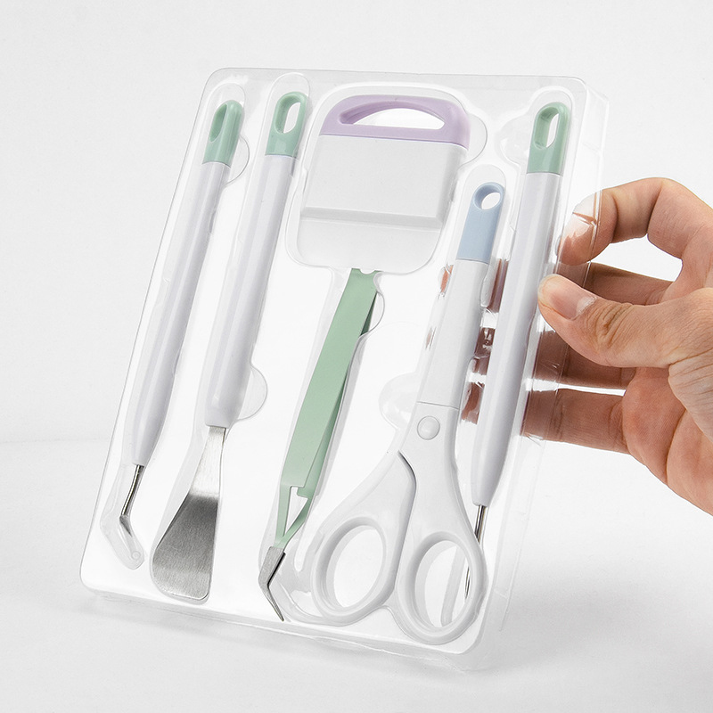6pcs Paper Scissors Vinyl Art Crafting Weeding Tool Set Basic Tools Kit for Silhouette Cameo Drafting Supplies for Silhouette