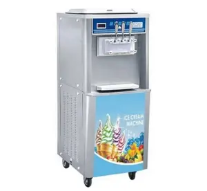 Mesin Es Krim Lembut Komersial Harga Pabrik 20 ~ 25kgs/Jam dengan Pelangi