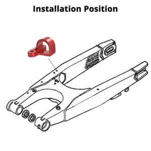 Guide de serrage de tuyau de ligne de frein arrière NiceCNC pour <span class=keywords><strong>Honda</strong></span> <span class=keywords><strong>CRF450L</strong></span> 2009-2020 CRF450RL 2021-2022 - Product Image 2