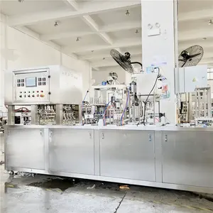 Automatic Liquid Yogurt Honey Water Cup Filling Sealing Machine With Capping And Aluminum Foil Cup Lid Sealer