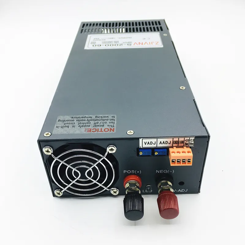 2000W Switching power supply 0-12V 0-130A constant voltage and current adjustable power supply charge rAc to dc converter