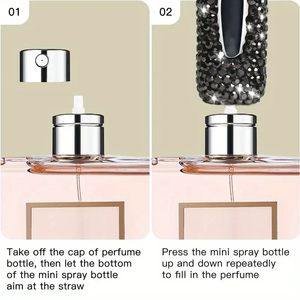 Portable 5ml <strong>Mini</strong> Cologne <strong>Aftershave</strong> Perfume Atomizer Travel Shiny Glass Bottle Refillable Personal Care Spray-MOQ 100pcs - Product Image 4