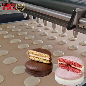 Linea di produzione completamente automatica 2026 per torte sandwich al cioccolato e crema, Jaffa Cake, impastatrice, friggitrice e forno per snack - Fabbrica di snack - Product Image 3