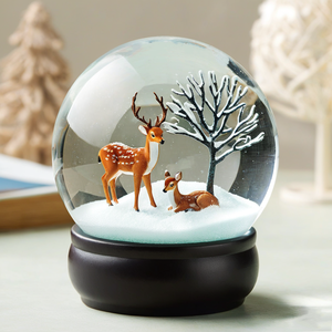 Regalo Souvenir in resina animale palla di neve nuovo Design personalizzato carino cane globo di neve decorazione per la casa regalo di compleanno - Product Image 5