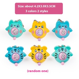 Jincan, venta al por mayor, creativa, piedra, papel, tijeras, adivinanzas, huevo, juguete giratorio, llavero de animales de dibujos animados, juguete de regalo para niños - Product Image 3