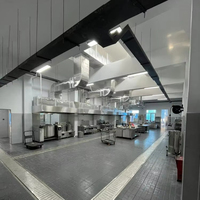 Structure modulaire en acier préfabriquée, restaurant, café, bar, salle à manger, café, bâtiment commercial en métal, kit de conception personnalisée
