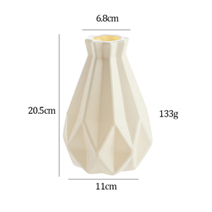 New Arrival Nordic Style Large Plastic Flower Vase Plastic Plant Vases High Quality Modern Vase