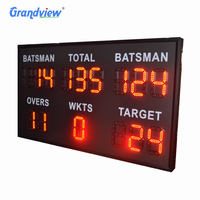 Marcador de fútbol electrónico, pantalla de juego de baloncesto, fabricante de Color, puntuación de pantalla RF, tablero remoto, dígitos, marcador LED para exteriores