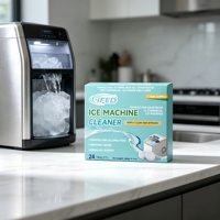 Tablettes de nettoyage en profondeur sans produits chimiques, améliore la saveur et la pureté de la glace, nettoyant premium inodore pour machine à glaçons