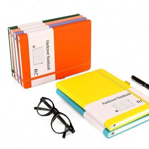 Customized A5 Leather Hardcover <b>Diary</b> Notebook with Saddle Stitching and Elastic Band 2024 Personalized Leather Notebook - Product Image 3