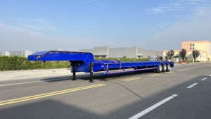 Les ventes directes d'usine peuvent personnaliser la <span class=keywords><strong>remorque</strong></span> de <span class=keywords><strong>camion</strong></span> à lit bas à 4 essieux <span class=keywords><strong>et</strong></span> la <span class=keywords><strong>remorque</strong></span> à plat à lit bas de 80 tonnes - Product Image 5