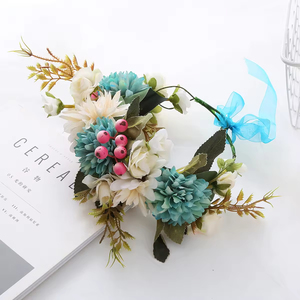 Diadema <span class=keywords><strong>de</strong></span> <span class=keywords><strong>Flores</strong></span> Artificiales Económica para Playa, Diadema Decorativa Ajustable para Niña, Guirnalda <span class=keywords><strong>de</strong></span> <span class=keywords><strong>Flores</strong></span> para el Cabello, Corona <span class=keywords><strong>de</strong></span> <span class=keywords><strong>Flores</strong></span> - Product Image 4
